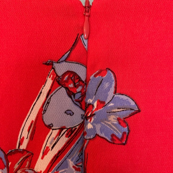 Twik by Simons Sleeveless Red Floral Dress - Picture 5 of 12